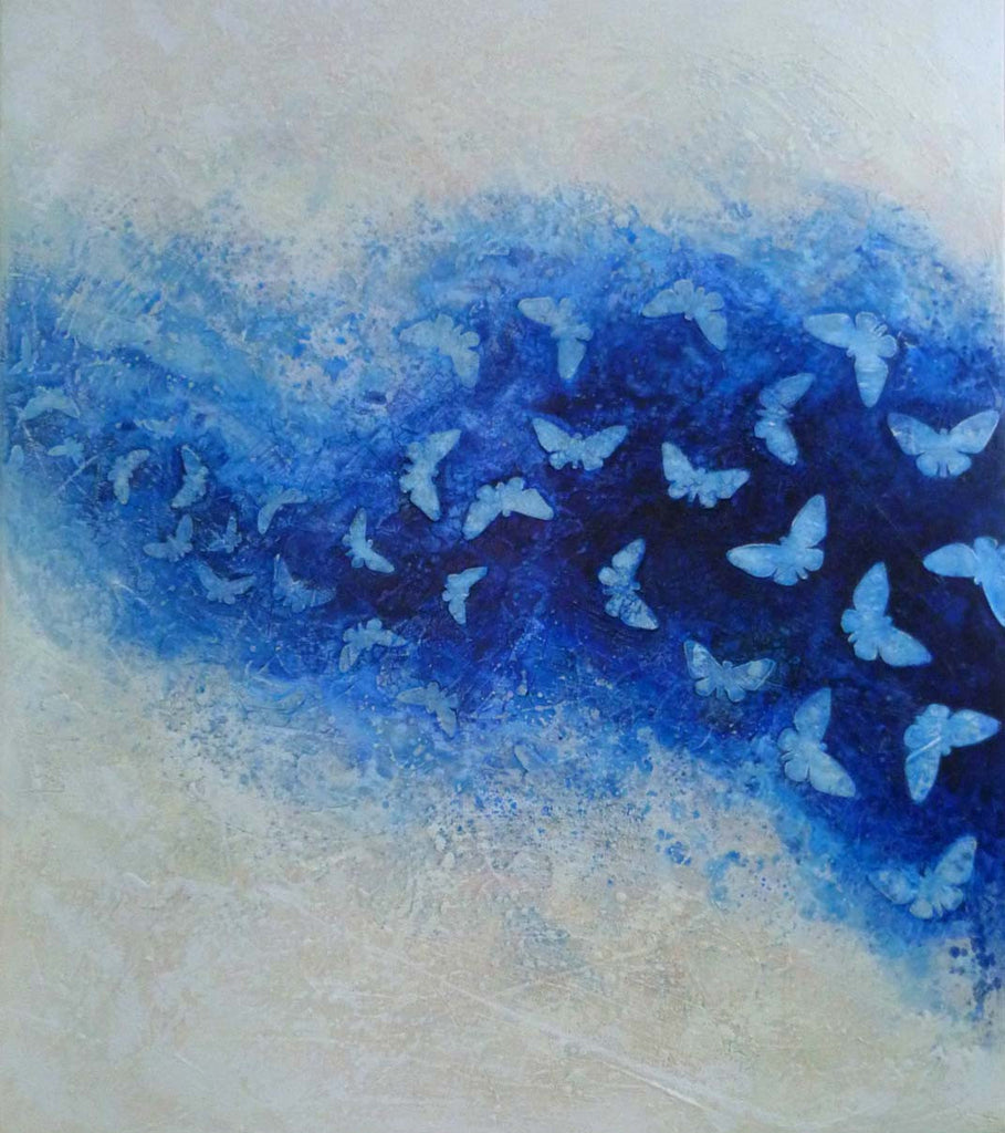 Because the Sky is Blue Edras Francisco Rodriguez Original Cuban Art