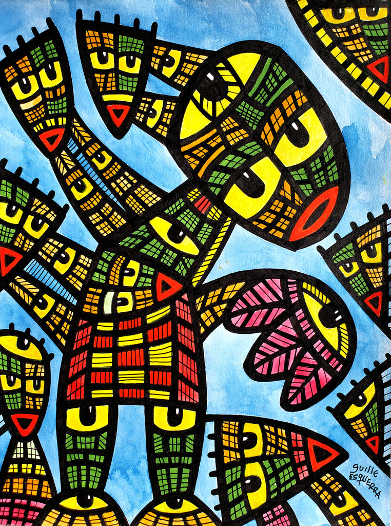 Guille Esquerra Original Cuban Art for Sale Arte Cubano