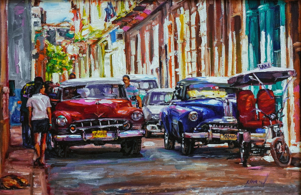 Trinidad Cuba Street Scene Original Cuban Art Cubanocanadian