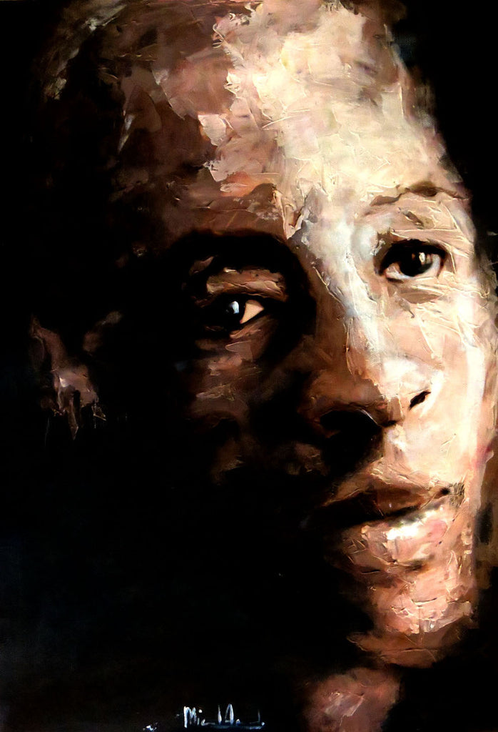 Untitled Portrait Miguel Angel Original Contemporary Cuban Art for sale