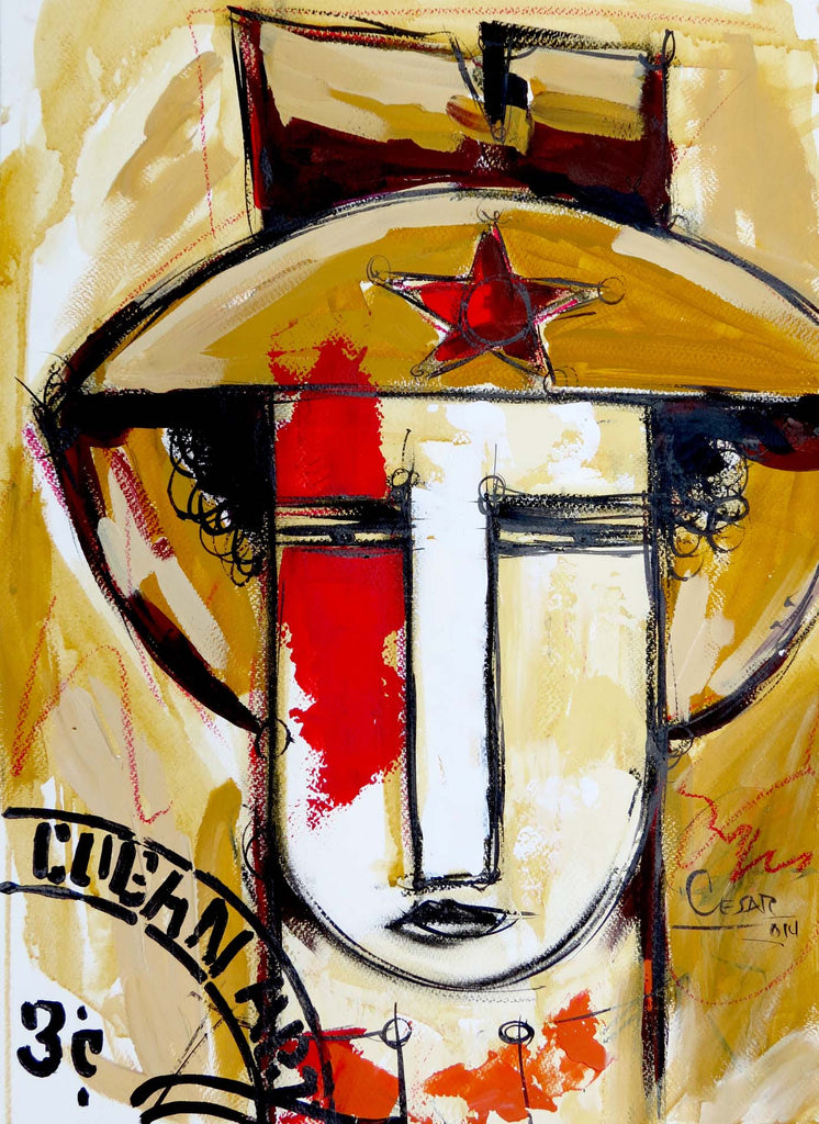Julio Cesar Cepeda SELLO Original Cuban Art Cubanocanadian